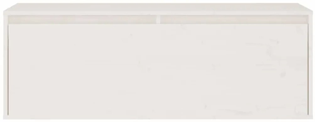 vidaXL σετ ντουλάπι τηλεόρασης 3 τεμαχίων Λευκό μασίφ ξύλο πεύκο