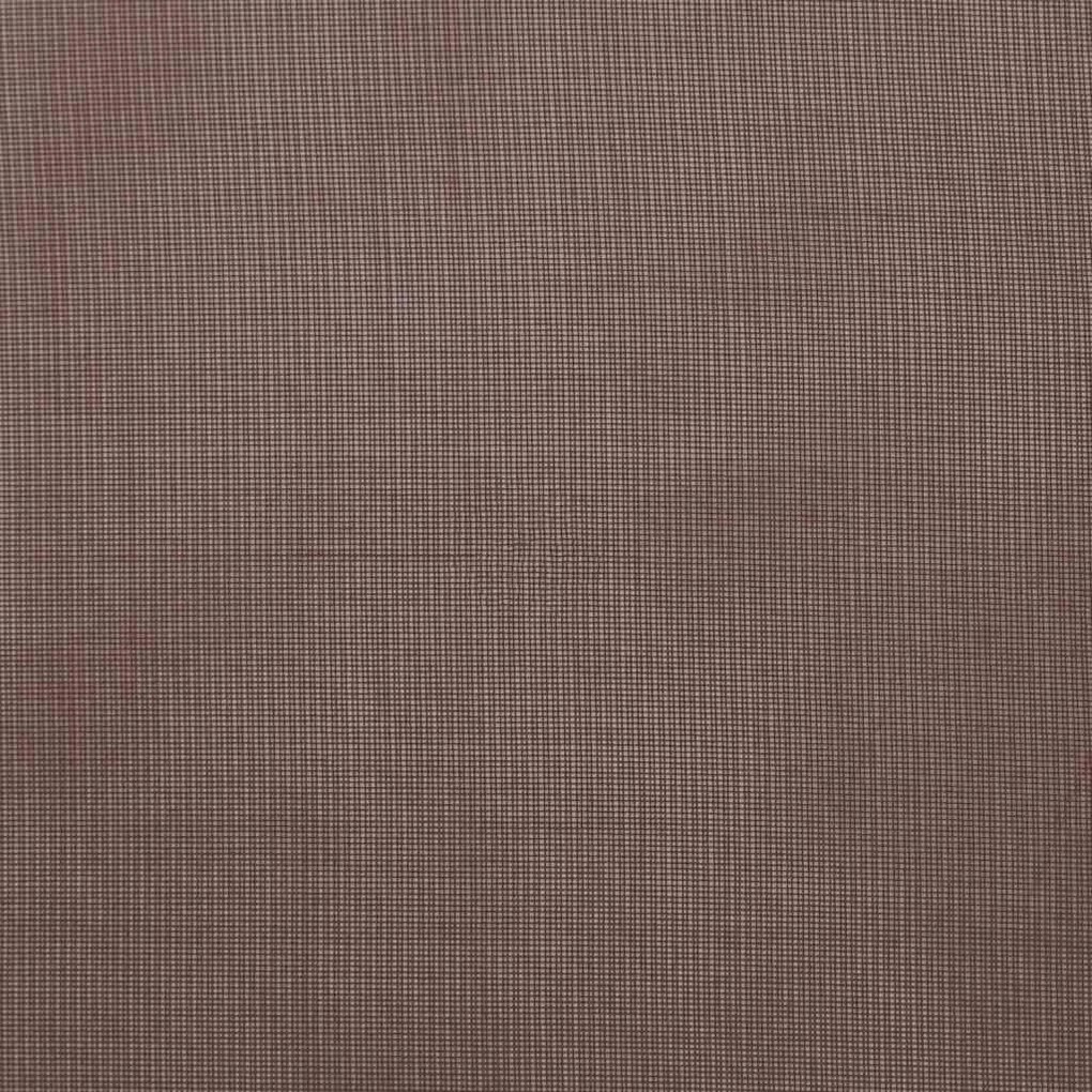 Κουρτίνες Voile με ροδέλες 2 τεμάχια Καφέ 140x175 εκ. - Καφέ