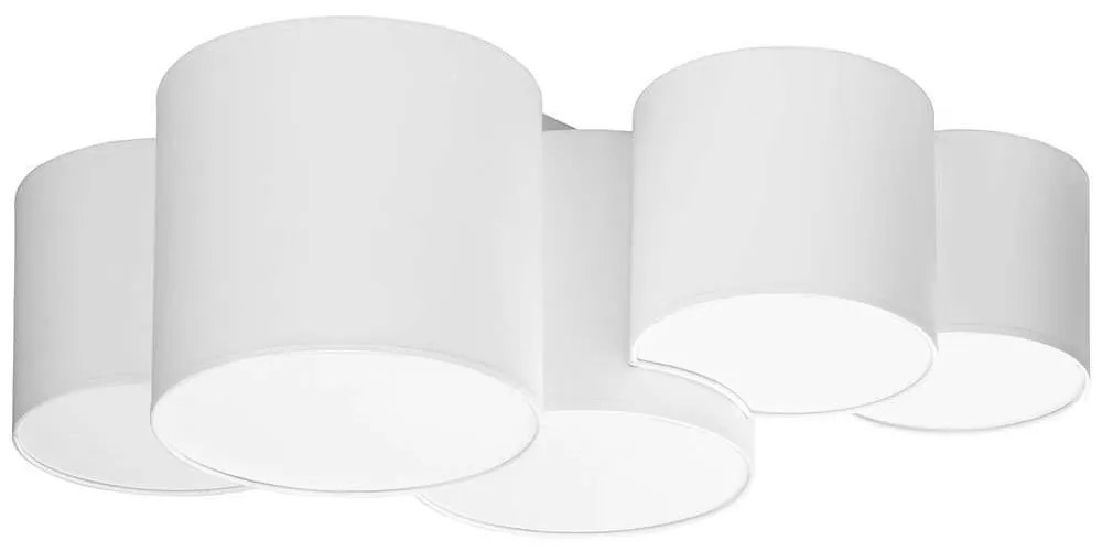 Φωτιστικό Οροφής - Πλαφονιέρα Mona 3443 5xΕ27 15W 81x30cm White TK Lighting