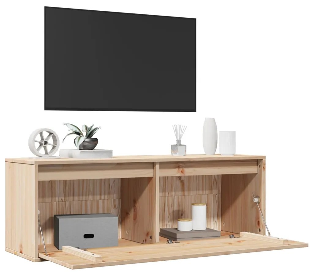 vidaXL Ντουλάπι Τοίχου 100 x 30 x 35 εκ. από Μασίφ Ξύλο Πεύκου