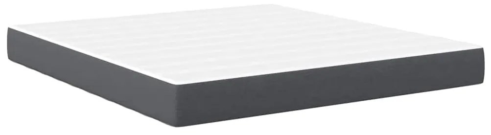 vidaXL Στρώμα Κρεβατιού με στρώμα Γκρι 180 x 200 cm ύφασμα