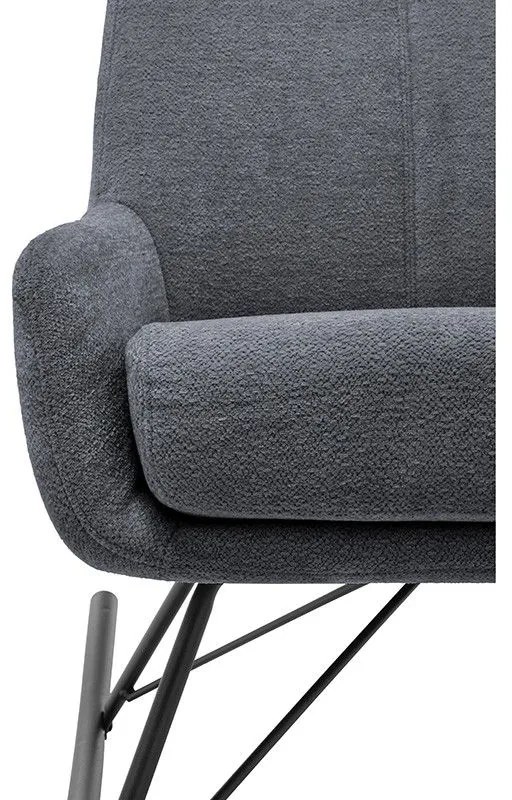 Καρέκλα Relax Κουνιστή Ανθρακί 63x98x98 cm