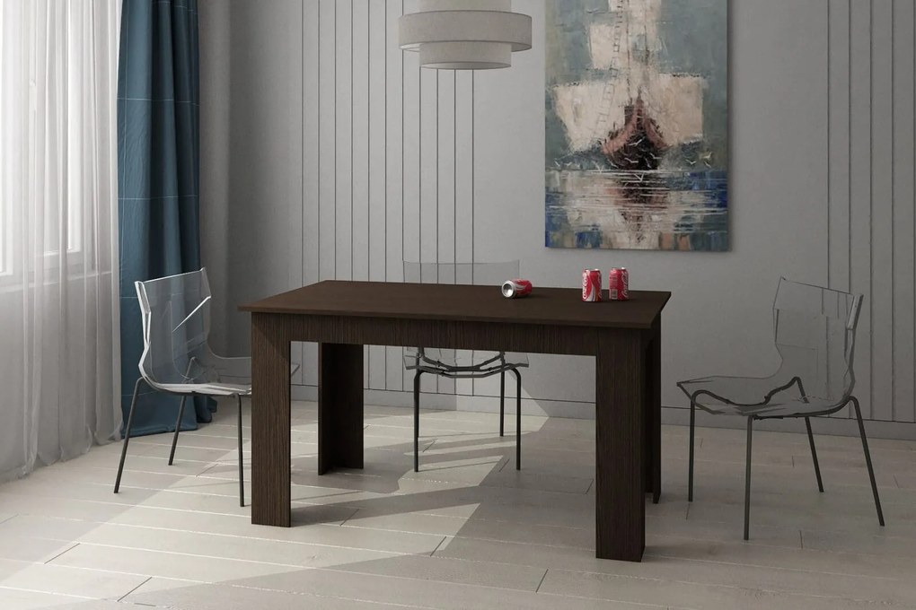 HAZEL Τραπέζι Κουζίνας Ξύλινο Wenge 140x80x75εκ.