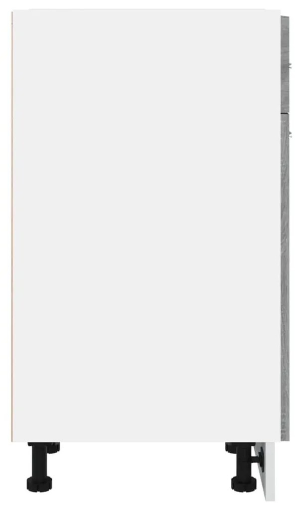 Έπιπλο Με Συρτάρι Γκρι Sonoma 30x46x81,5 εκ. Επεξεργασμένο Ξύλο - Γκρι