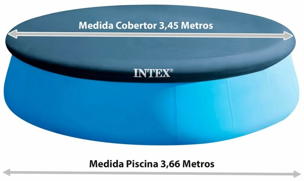 Καλύμματα πισίνας Intex 28022 EASY SET 366 x 20 x 366 cm