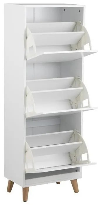 Παπουτσοθήκη Oakland B102, Άσπρο, 47x134x30cm, Ινοσανίδες μέσης πυκνότητας