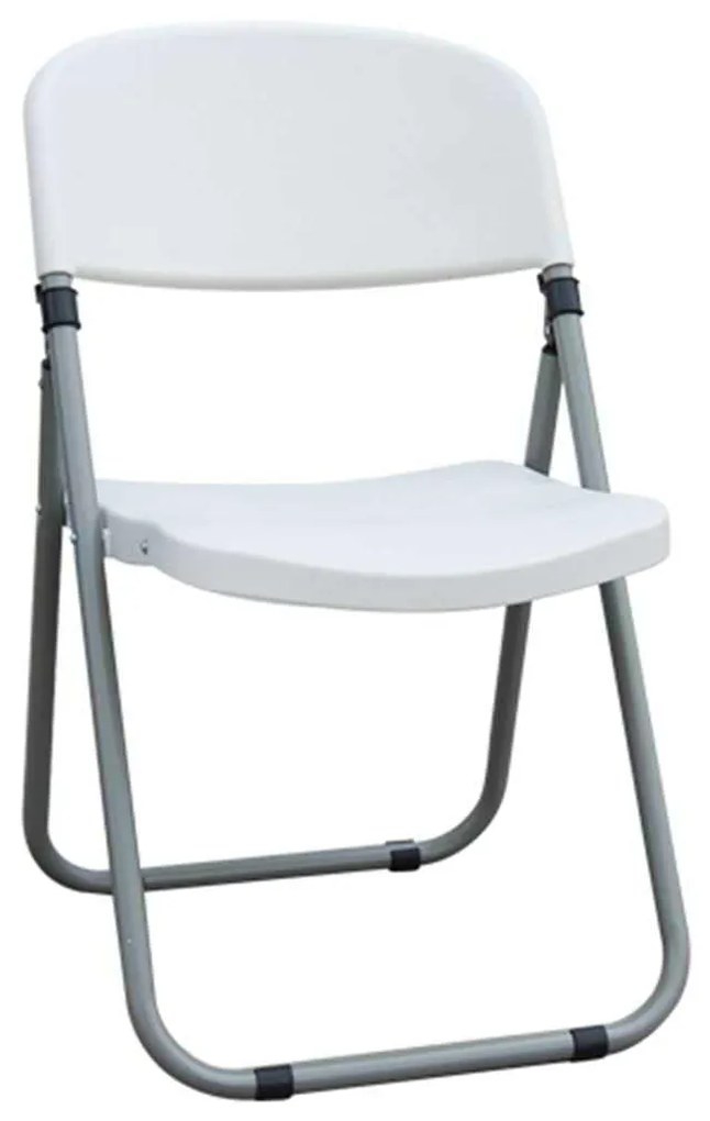Καρέκλα Πτυσσόμενη FOSTER-Ι PP Λευκή 49x56x82cm (Σετ 6 ΤΕΜ)