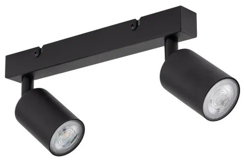 Πλαφονιέρα Φωτιστικό Οροφής 2xGU10 10W IP20 Top TK Lighting-6175-Μαύρο 6175