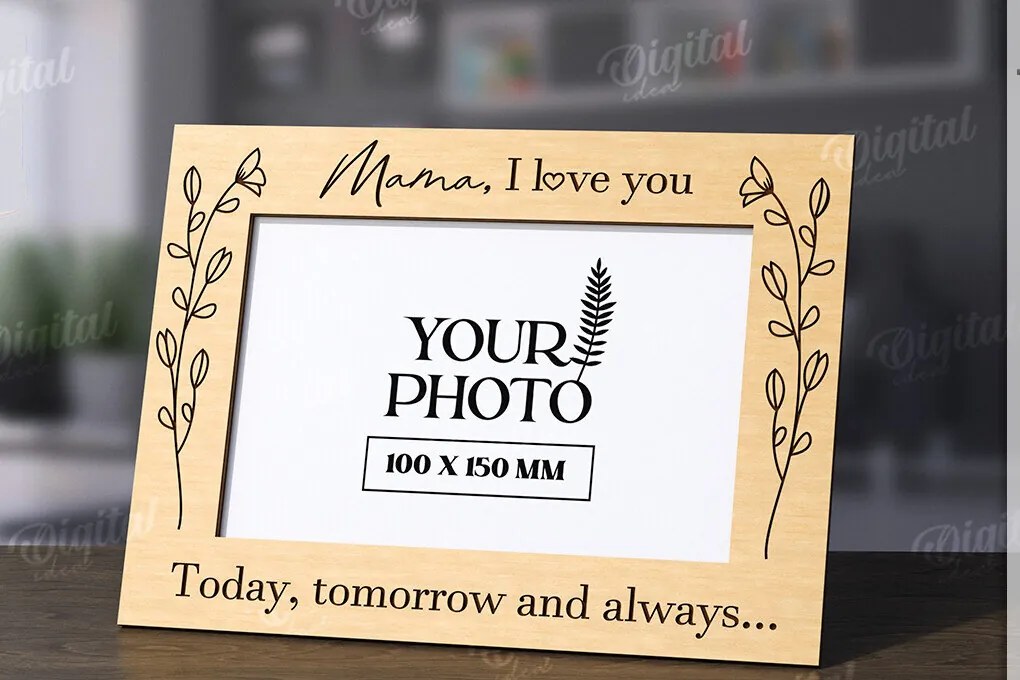 Intra απο ξύλο plywood 3mm-4mm πάχος Τρισδιάστατη οικογενειακή κορνίζα φωτογραφιών Δίασταση 20x30 cm INTRAFABR-118809185