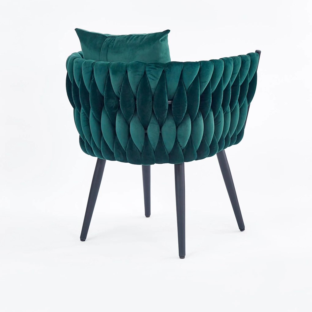 AVATAR 2 leisure armchair dark green/ black DIOMMI V-CH-AVATAR_2-FOT-C.ZIELONY