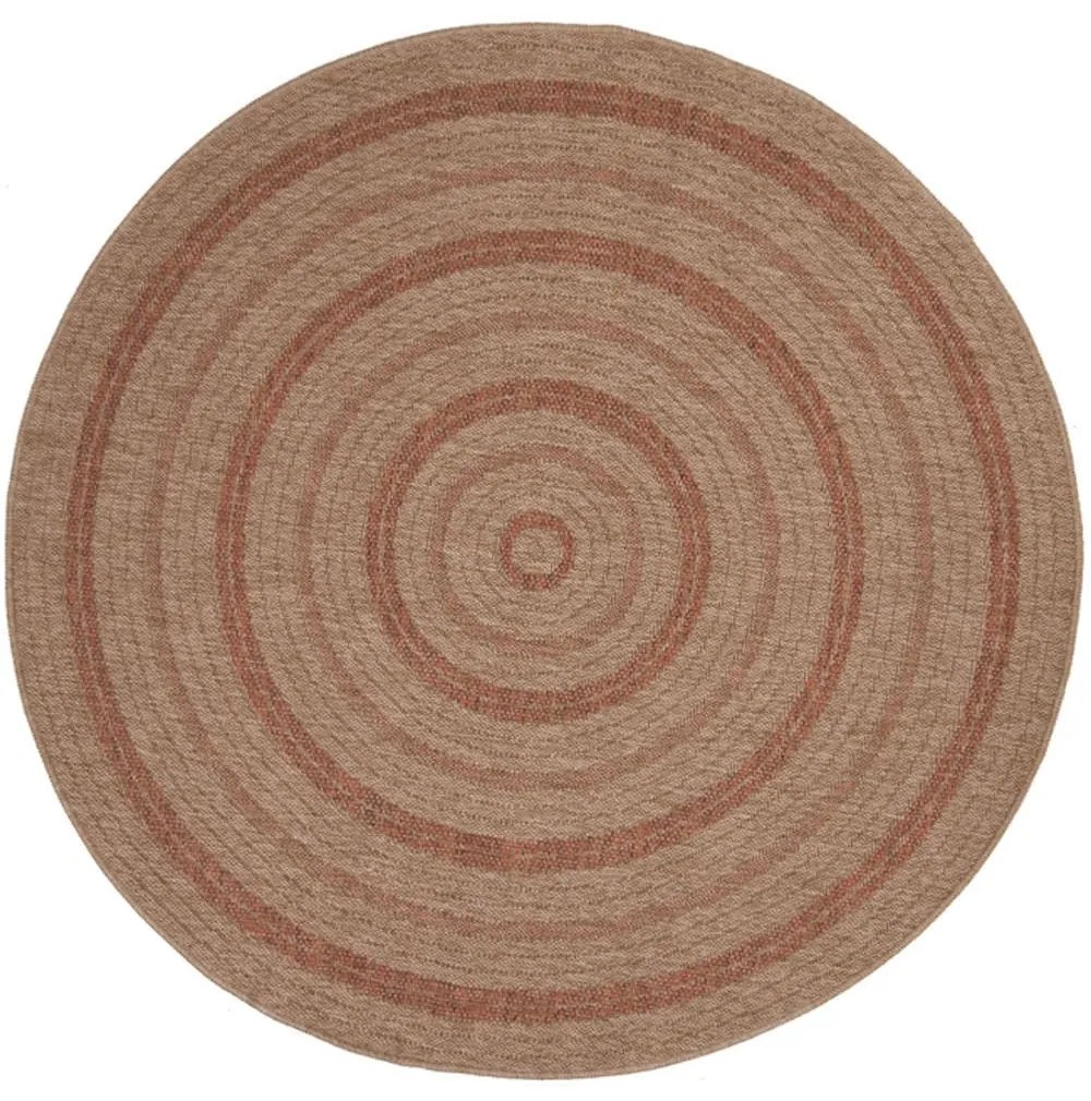 Χαλί Ψάθινο Avanos 8863 Tobacco Royal Carpet 200X200cm Round