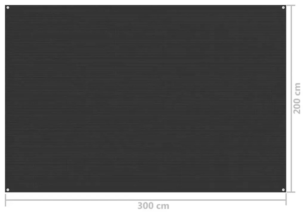 Χαλί Σκηνής Ανθρακί 200 x 300 εκ.
