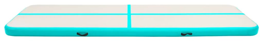 vidaXL Στρώμα Ενόργανης Φουσκωτό Πράσινο 800x100x15 εκ. PVC με Τρόμπα