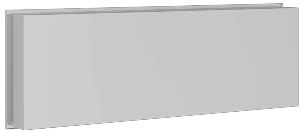 vidaXL Νίτσα Μπάνιου Ασημί 90 x 30 x 9.5 εκ. Ανοξείδωτο ατσάλι