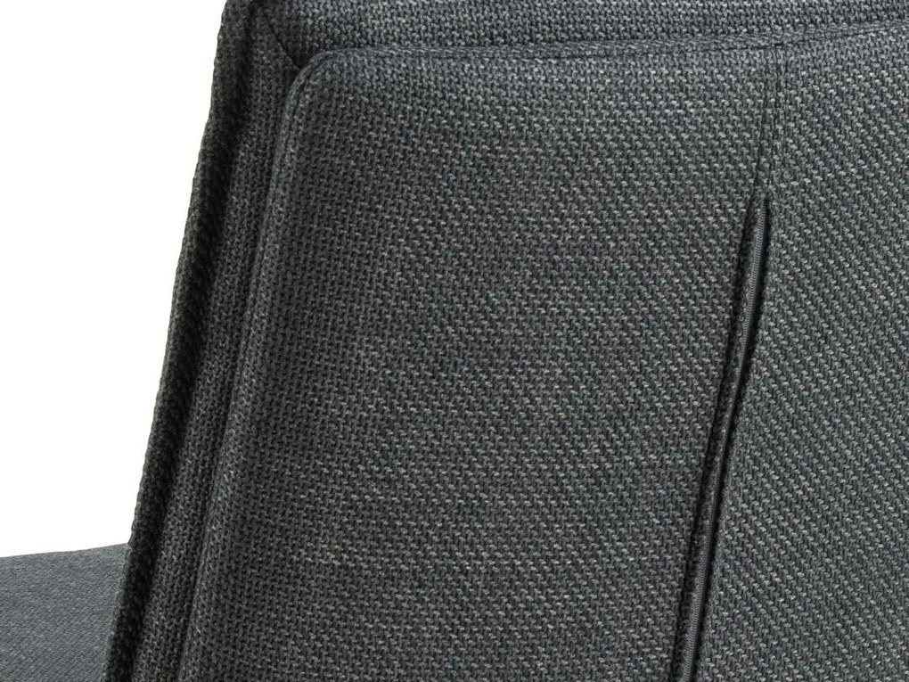Καρέκλα Oakland 898, Μαύρο, Γκρι, 85x48x59cm, 8 kg, Ταπισερί, Μεταλλικά, Ξύλο | Epipla1.gr