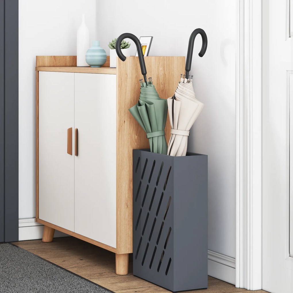 vidaXL Σταντ Ομπρέλας - Ανθρακί - 28x12x41 εκ. - Φτιαγμένο από Χάλυβα