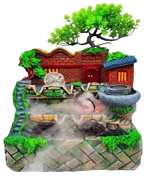 Διακοσμητικό Συντριβάνι Feng Shui - Resin craft bonsai running water ornament