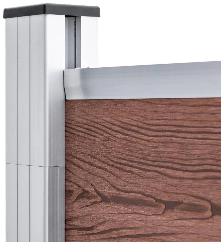 vidaXL Πάνελ Περίφραξης Καφέ 175 x 186 εκ. από WPC