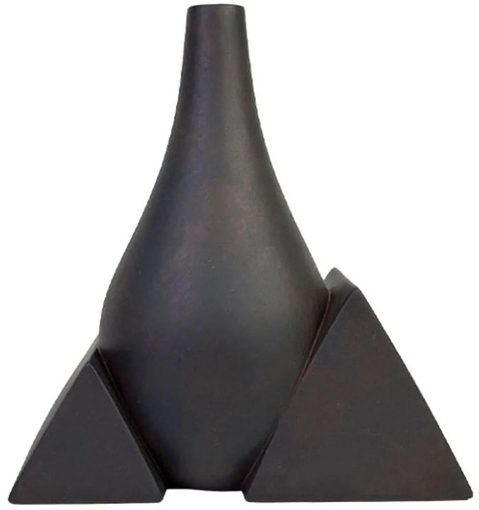 Βάζο 24-15-50039 27x15x31,5cm Rust Black Marhome Ceramic
