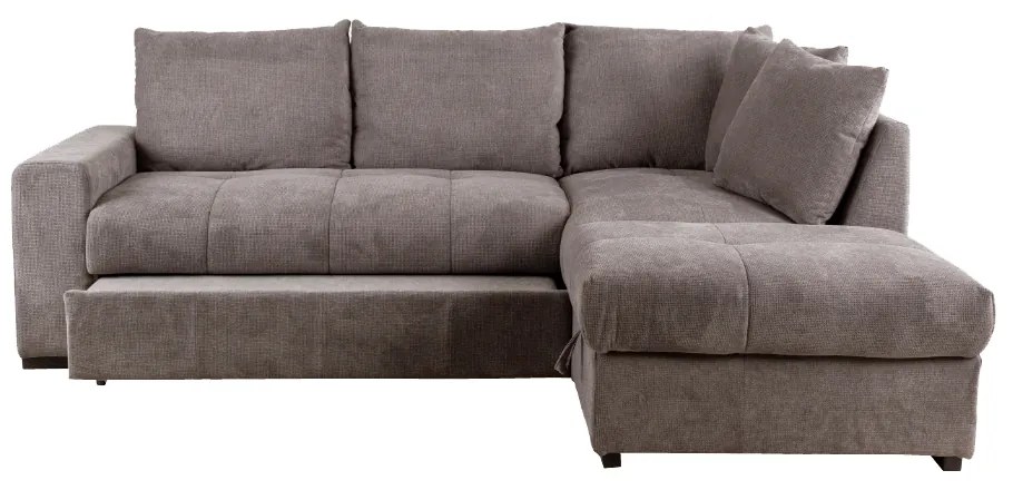 BILL ΚΑΝΑΠΕΣ ΚΡΕΒΑΤΙ ΓΩΝΙΑ ΔΕΞΙΑ TAUPE 241x173x94 - 70-0412