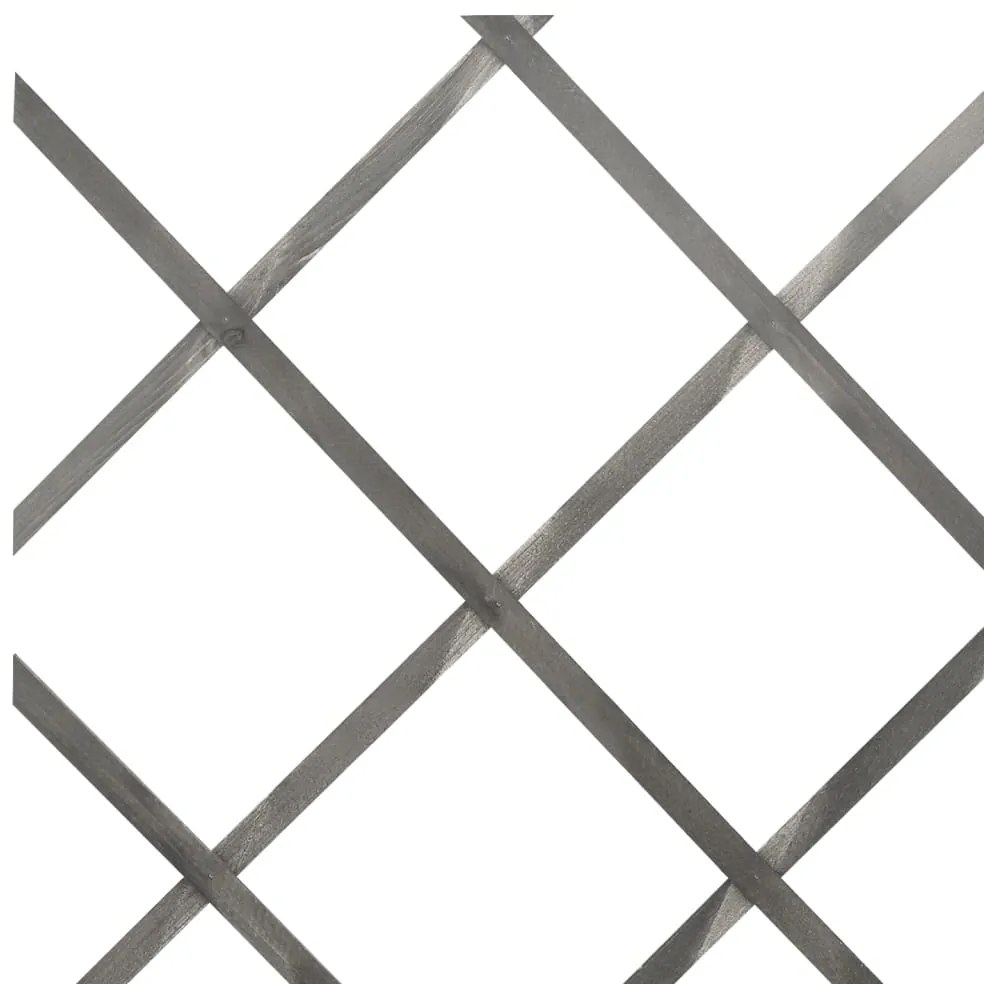 vidaXL Καφασωτό Φράχτης 5 τεμ. Γκρι 180 x 30 εκ. από Μασίφ Ξύλο Ελάτης