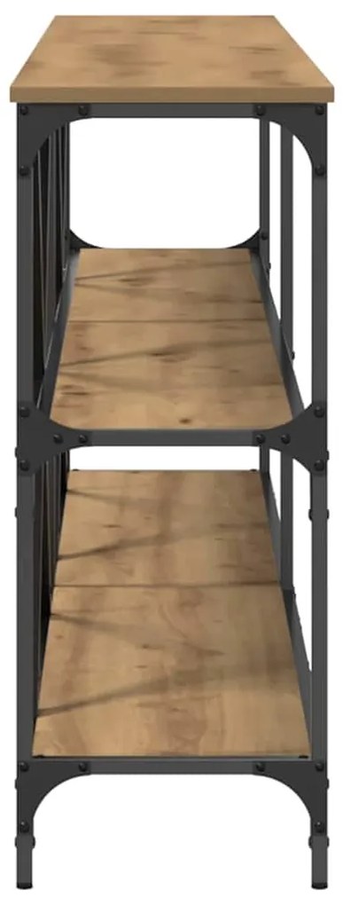 vidaXL Τραπέζι Κονσόλας με ράφι artisan δρυς 200 x 30 x 75 εκ.