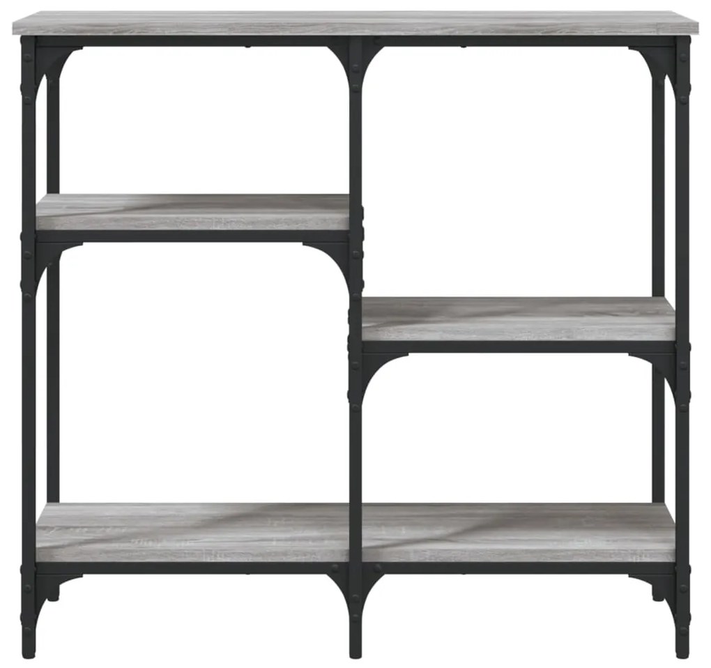 vidaXL Τραπέζι Κονσόλα Γκρι Sonoma 80x29x75 εκ. Επεξεργασμένο Ξύλο