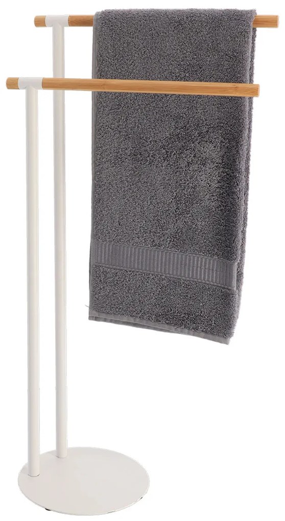 Σταντ Για Πετσέτες (39.5x22x77.5) T-D 96163210 White/Bamboo