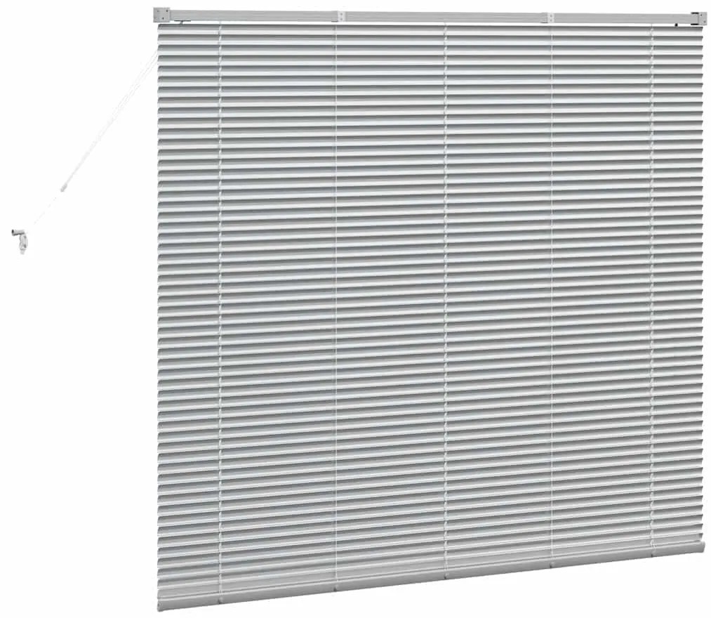 vidaXL Ρολό Παραθύρου με κουρτίνες Ασημί Αλουμίνιο