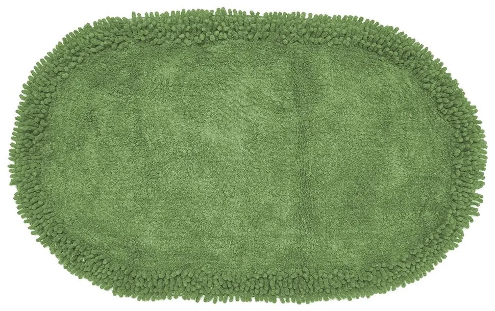 Ταπέτο Μπάνιου Ρέμι Green Viopros 45x75cm 100% Βαμβάκι