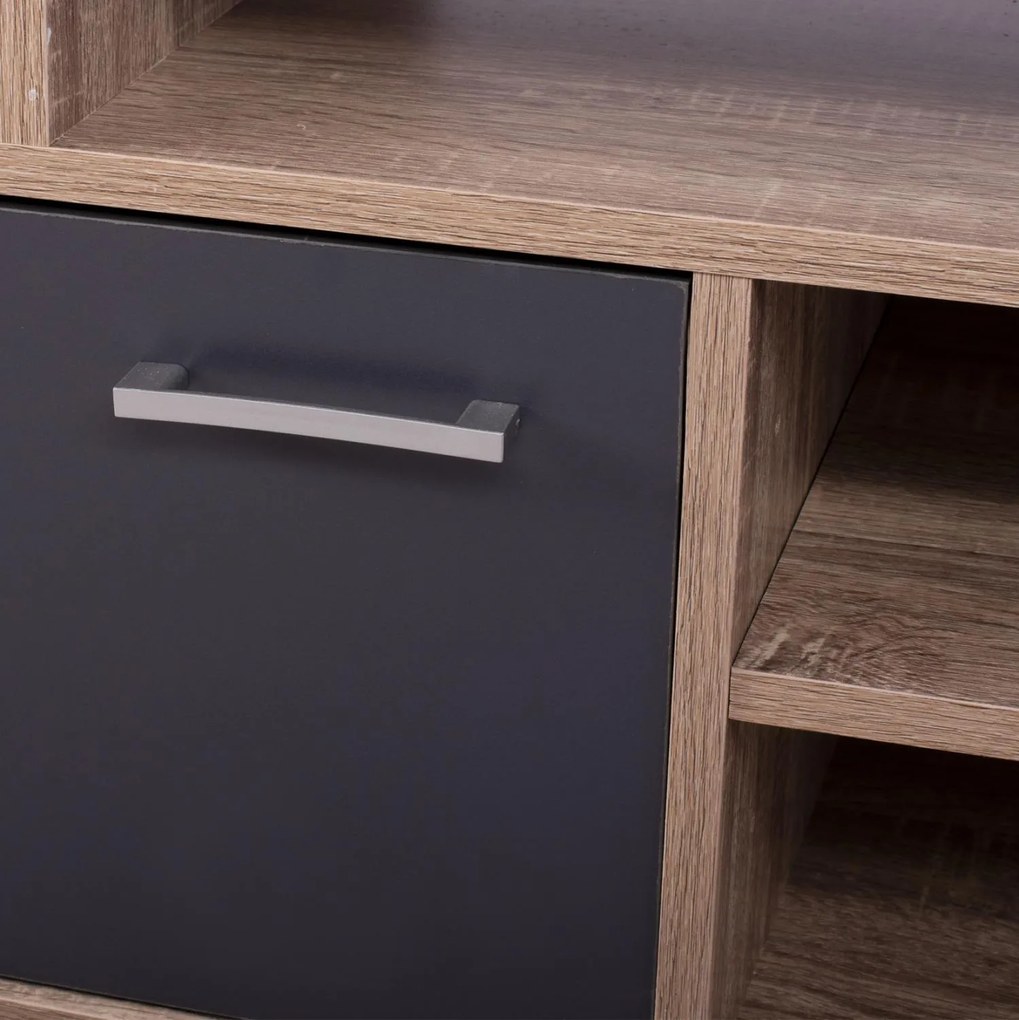 Έπιπλο τηλεόρασης SCOTT Μελαμίνη Sonoma - Γκρί 123x39.5x45.5Yεκ. 123x39.5x45.5 εκ.