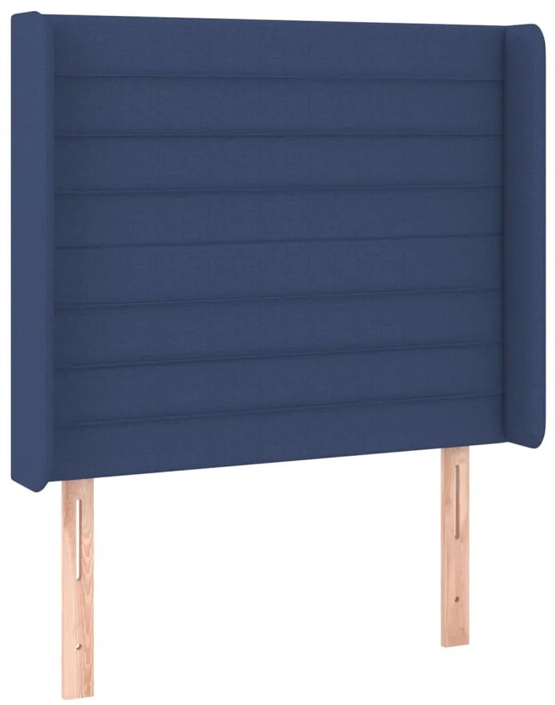 vidaXL Κεφαλάρι με Πτερύγια Μπλε 103x16x118/128 εκ. Υφασμάτινο