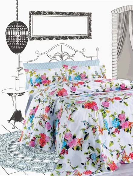 Makis Tselios Home Σετ Κουβερλί Υπέρδιπλο 220x240cm Primavera