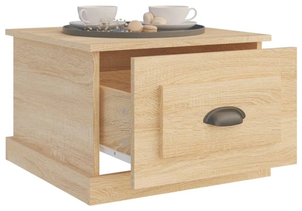 vidaXL Τραπεζάκι Σαλονιού Sonoma Δρυς 50x50x35 εκ. Επεξεργασμένο Ξύλο