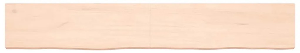 vidaXL Ράφι Τοίχου 180x30x(2-6) εκ. από Ακατέργαστο Μασίφ Ξύλο Δρυός