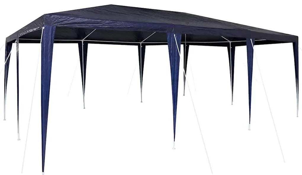 vidaXL Σκηνή Πάρτυ Μπλε, Λευκό 600 x 400 x 266 εκ Πολυεστέρας, Χάλυβας