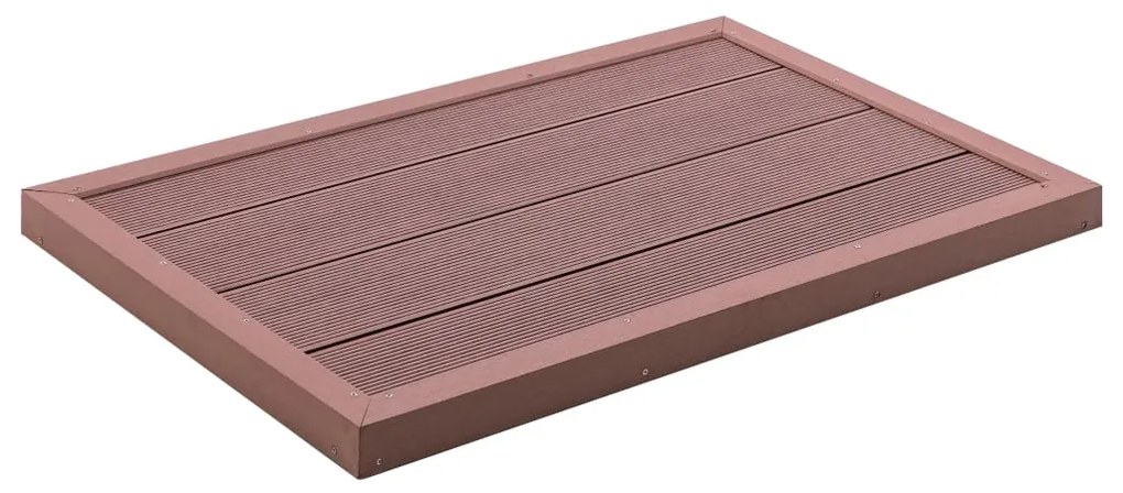 vidaXL Πάτωμα για Ηλιακή Ντουζιέρα Καφέ 101 x 63 x 5,5 εκ. από WPC