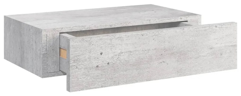 Ράφια Τοίχου Συρτάρια 2 τεμ. Γκρι Σκυρ. 40x23,5x10 εκ από MDF 330252