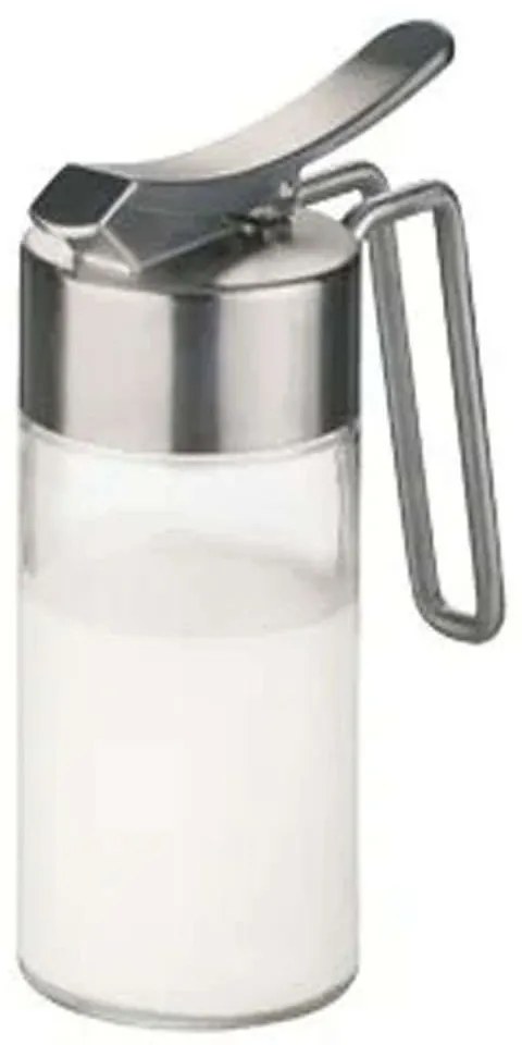 Γαλατιέρα Με Καπάκι 650376 225ml Clear-Silver Tescoma Ατσάλι,Γυαλί