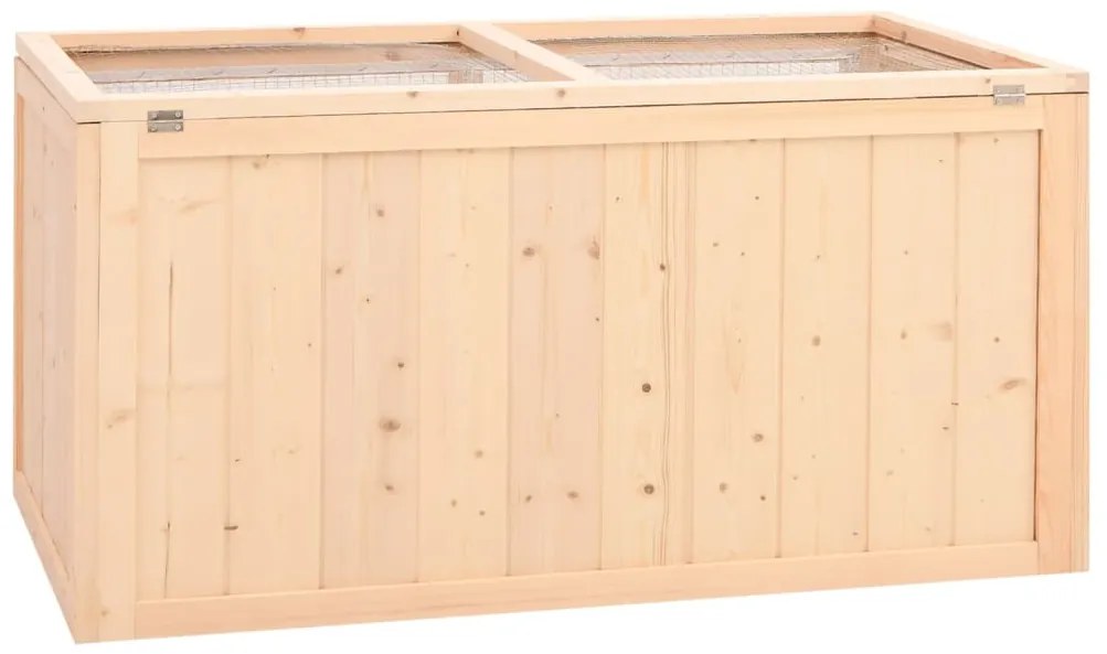vidaXL Κλουβί για Χάμστερ 104 x 52 x 54 εκ. από Μασίφ Ξύλο Έλατου
