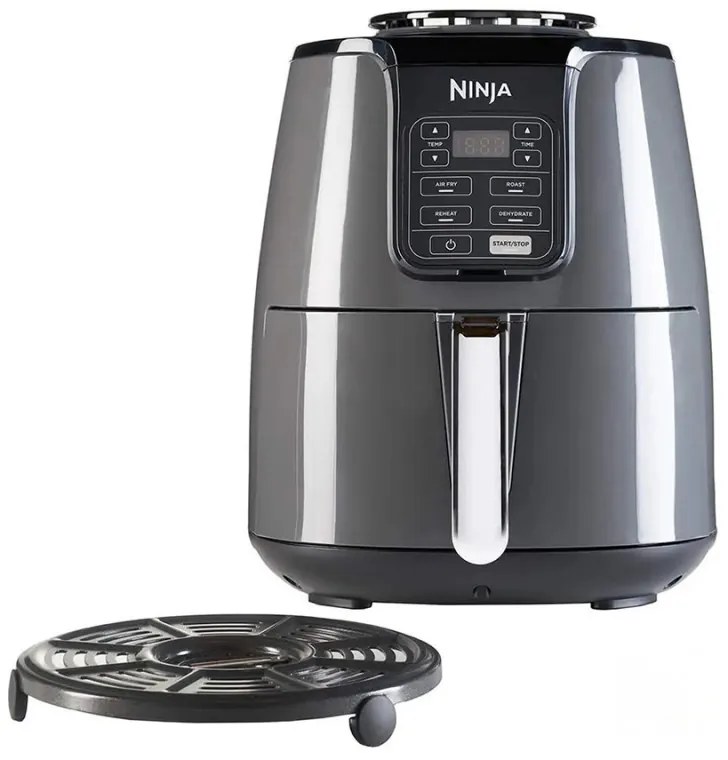 Φριτέζα ζεστού αέρα NINJA AF100EU, 1550W, 3,8L, Χωρίς BPA, Πολυλειτουργική, Μαύρο και Ασημί