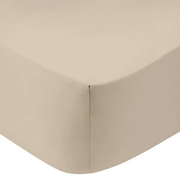 Κατωσέντονο Cotton Feelings με λάστιχο 109 Sand Υπέρδιπλο (180x200+30)