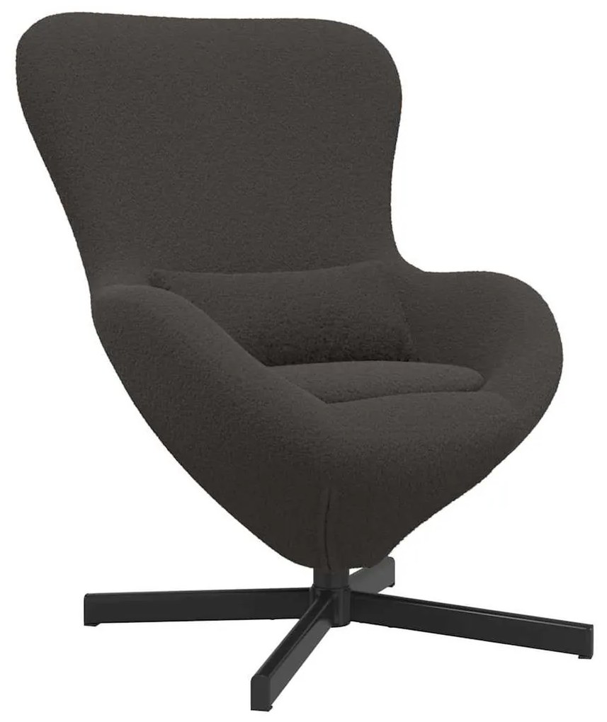 vidaXL Κάθισμα-αυγό Σκούρο γκρι 63 x 73 x 90 εκ
