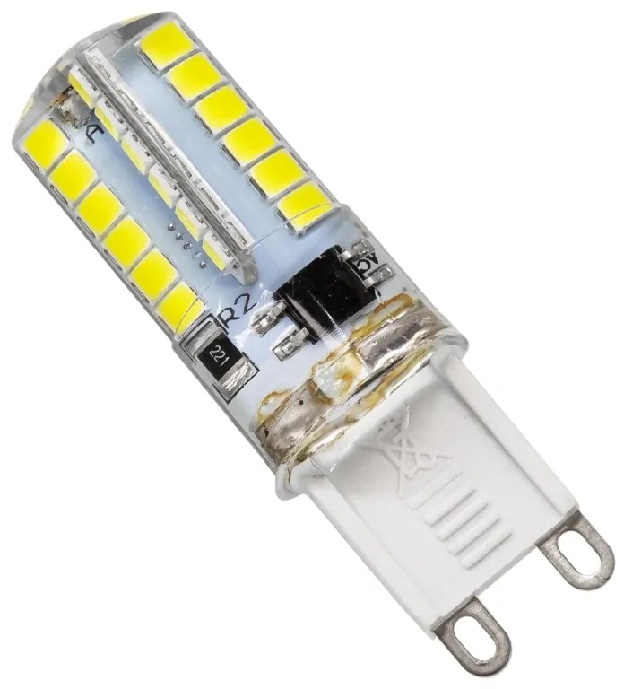 GloboStar 115606 Λάμπα G9 LED SMD 2835 4W 360lm 320° AC 230V Σιλικόνης Ψυχρό Λευκό 6000K