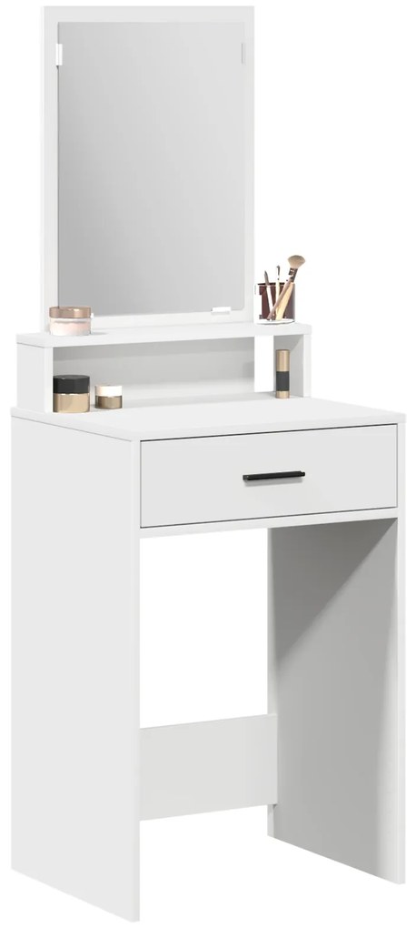 vidaXL Τραπέζι Μακιγιάζ με Συρτάρια Λευκό 50x41x140 εκ