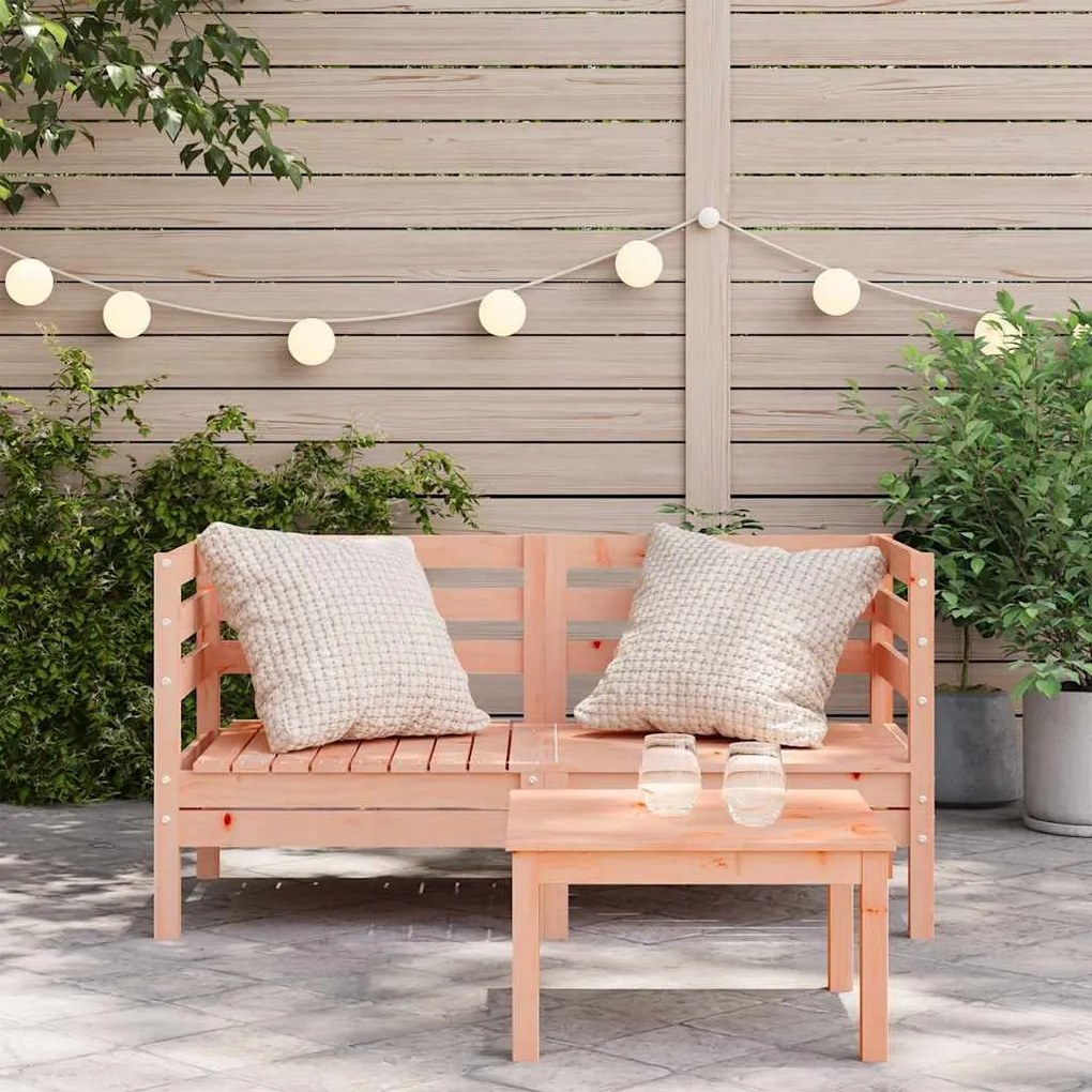 vidaXL Corner Sofa 2 τμχ. Solid Douglas wood Natural Douglas Medium