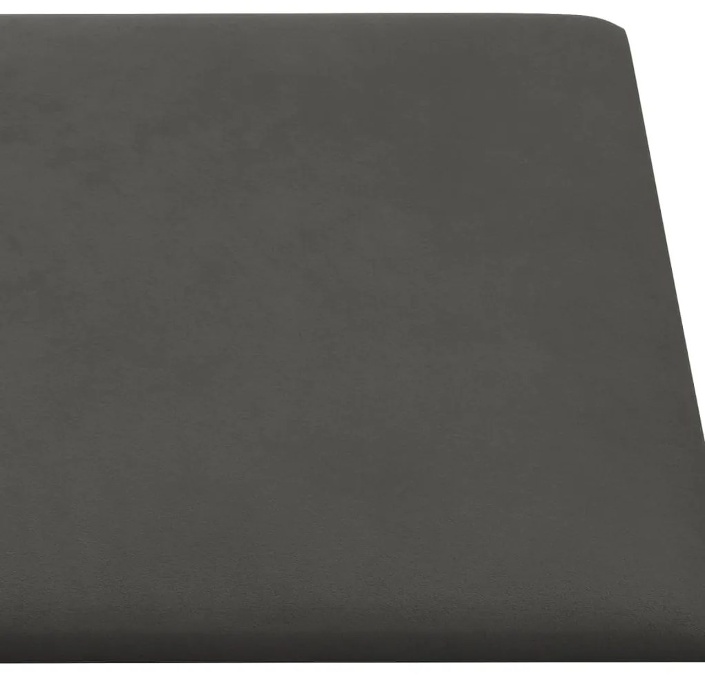 vidaXL Πάνελ Τοίχου 12 τεμ. Σκούρο Γκρι 60x30 εκ. 2,16 μ² Βελούδο