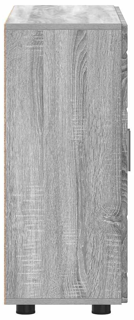 vidaXL Πλαϊνό γραφείο με αποθήκευση Γκρι sonoma 55,5 x 29 x 100 εκ