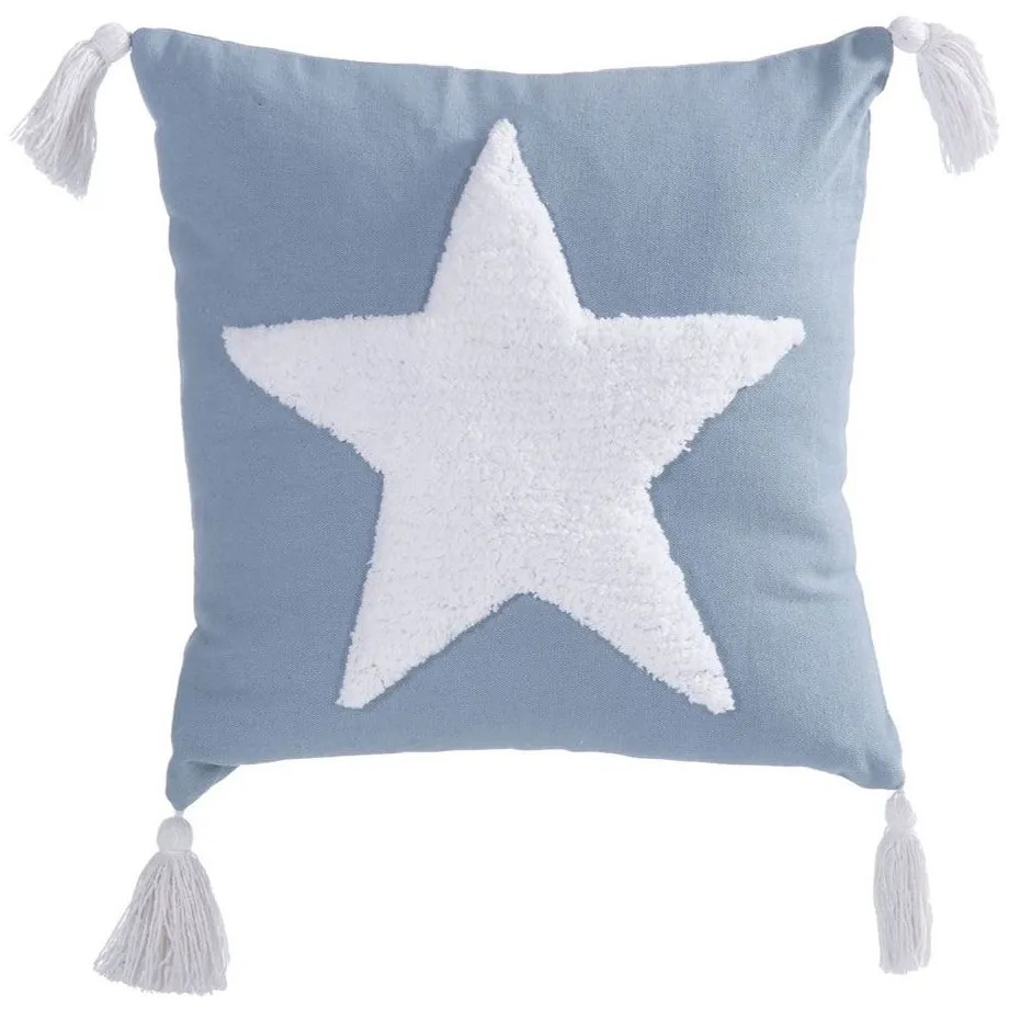 Μαξιλάρι Διακοσμητικό Παιδικό (Με Γέμιση) Hugging Star Blue Nef-Nef 35Χ35 Βαμβάκι-Πολυέστερ
