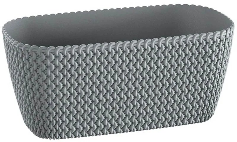 Ζαρντινιέρα (39.7x18x14.5) Marhome Splofy Γκρι 09-DSPC400-405U